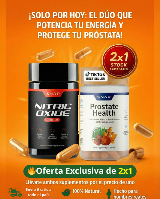 Oxido Nitrico + Cuidado De La Prostata - PACK PROMOCIONAL 2x1